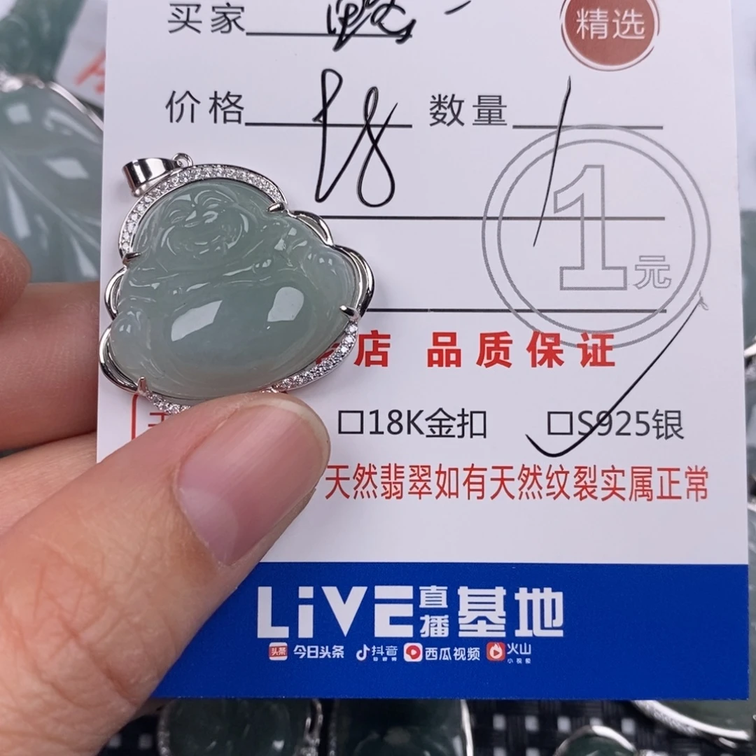 略***翡翠银S925镶嵌颈饰