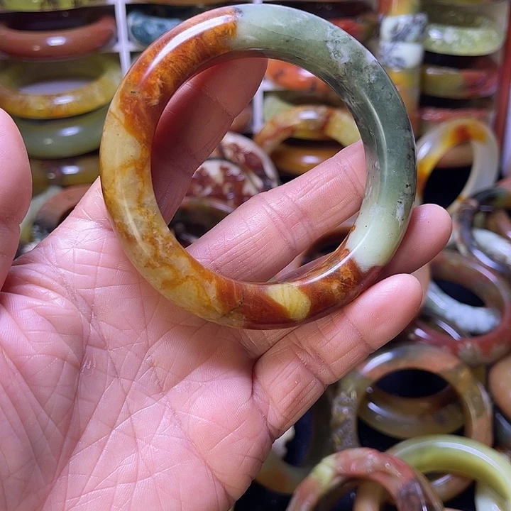 蛇纹石玉合金手镯