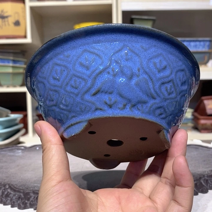 紫砂花盆瑕疵6-15。。