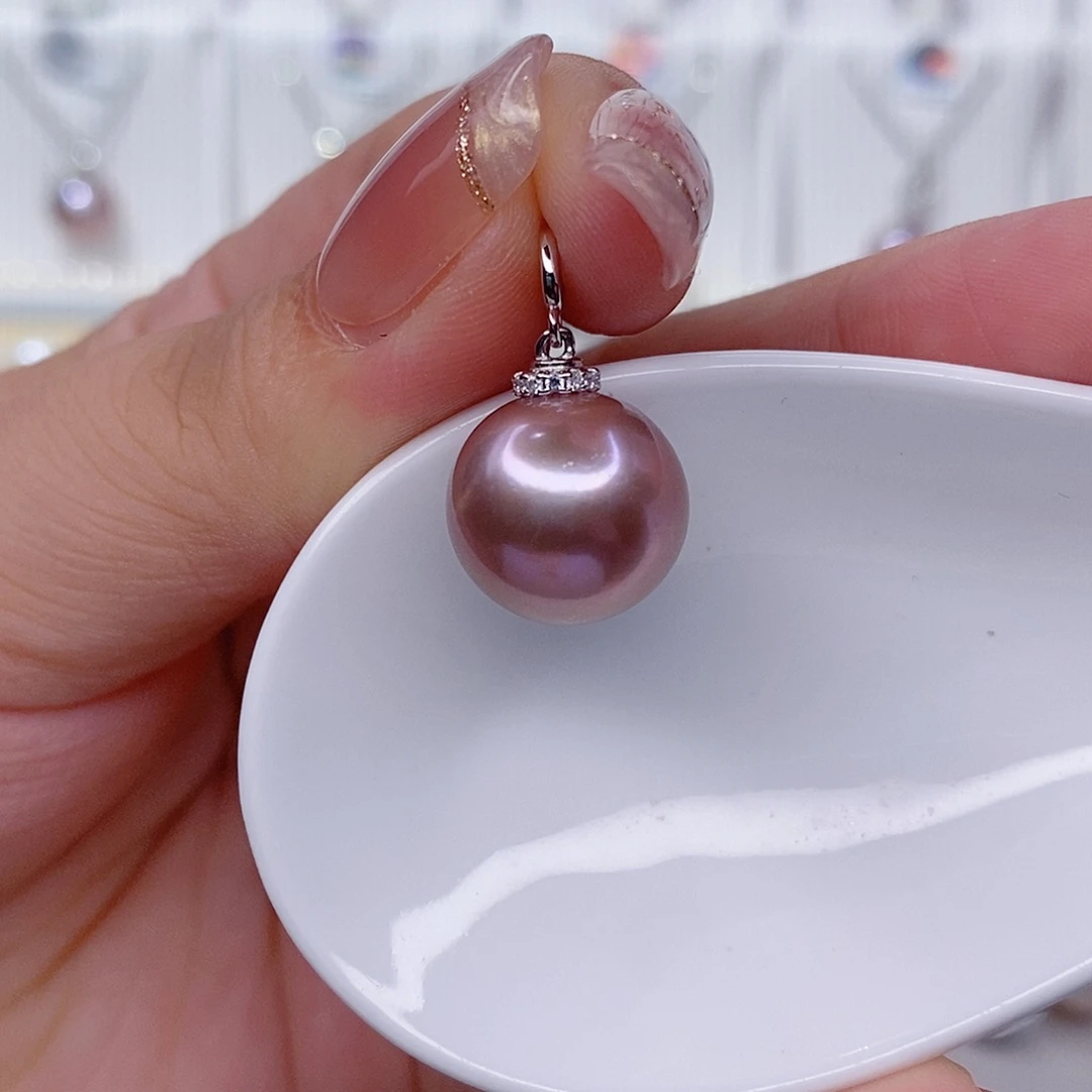 吊坠(赠链)淡水珍珠银S925镶嵌