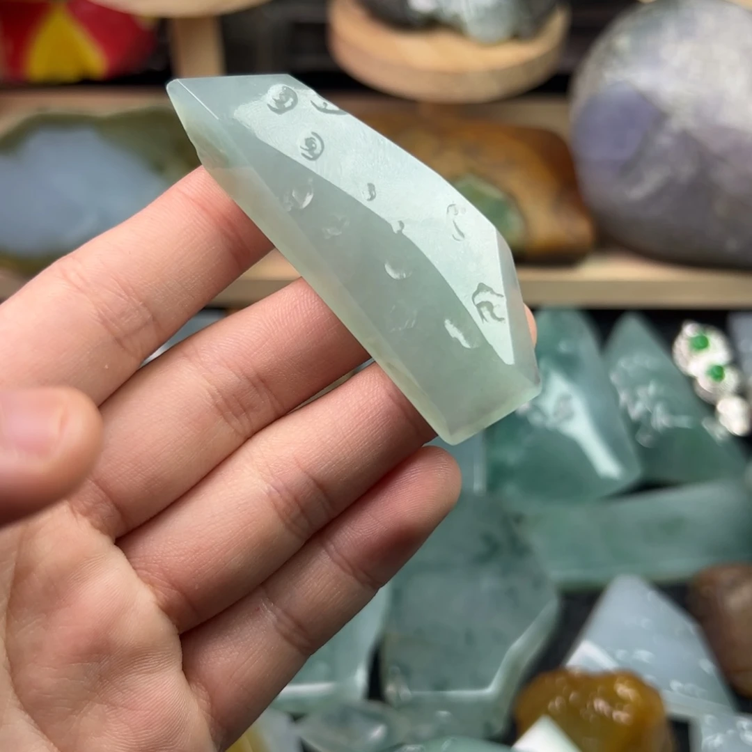 定制翡翠未镶嵌缅甸天然翡翠材料