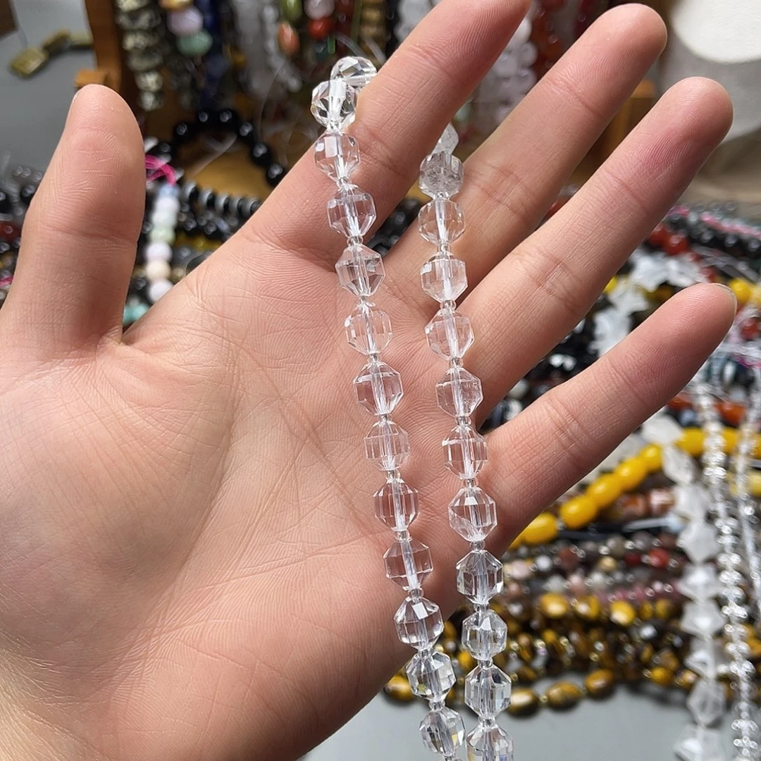 玛瑙/玉髓未镶嵌珠宝半成品卡10白水橄榄切一条