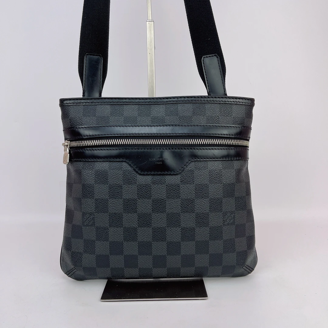 95新 LouisVuitton/路易威登 LV 黑色单肩包内标AH0112底25 H352