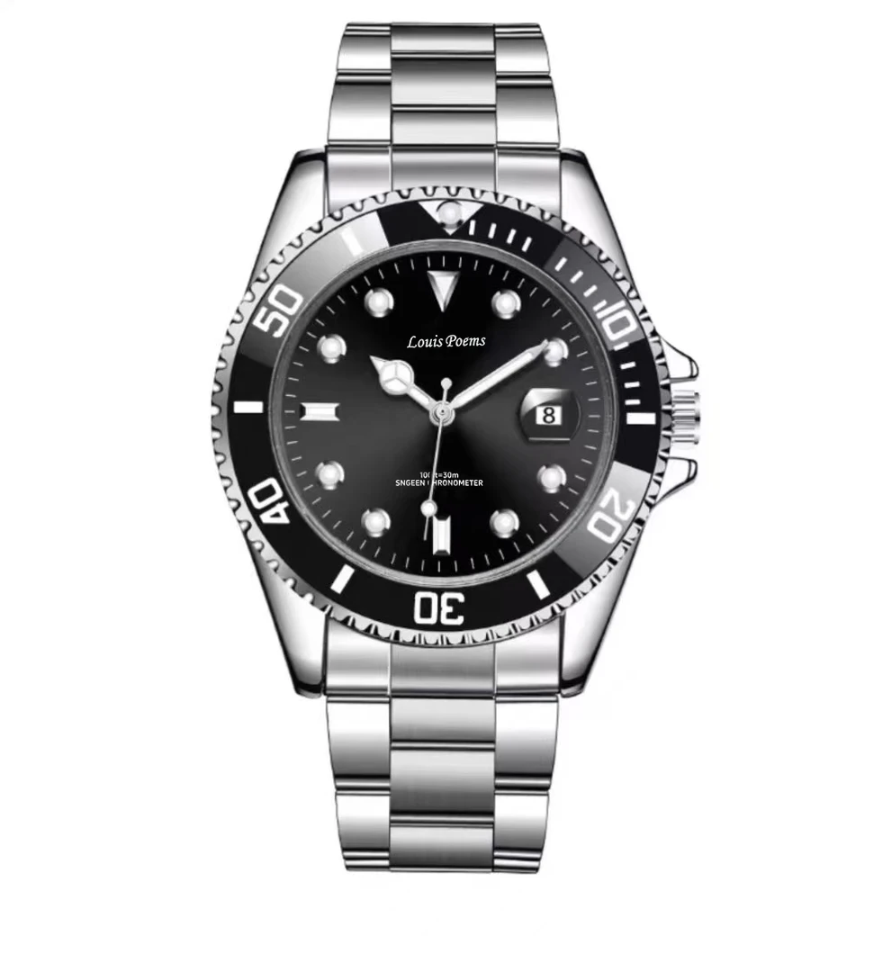 黑鬼男士时尚潮流大气奢华腕表手表#864