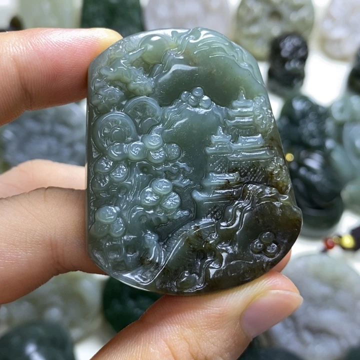 和田玉未镶嵌颈饰