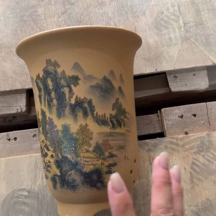 紫砂紫砂花盆破损补发高度22口径17单只