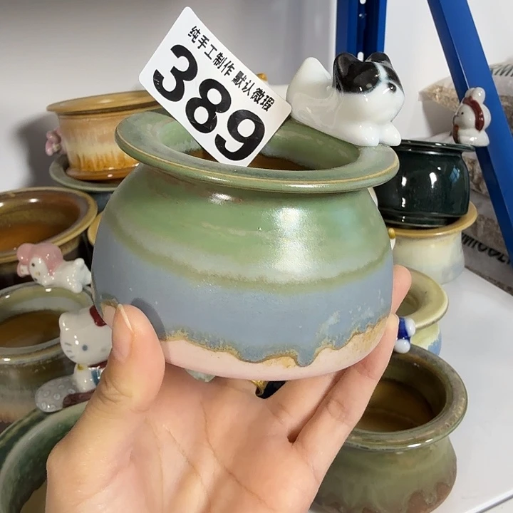 景德镇手工陶瓷盆 口6