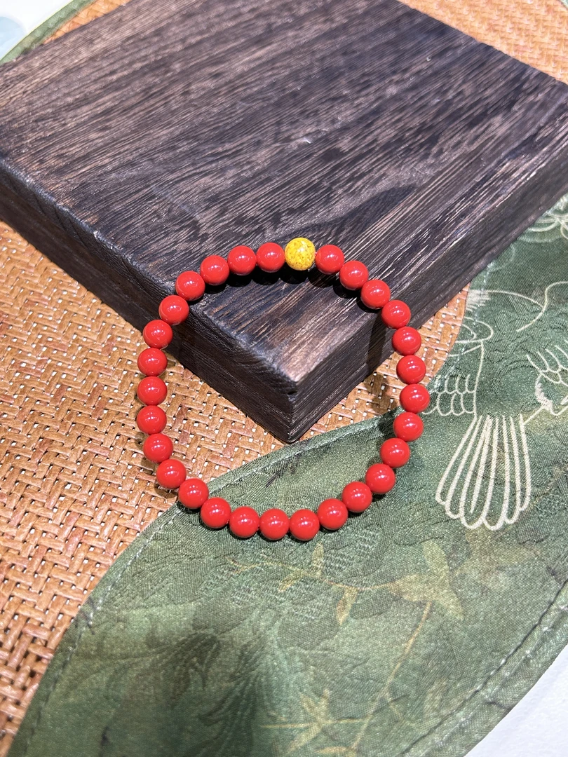 含辰砂工艺品高含量真朱砂水飞红砂吉祥招财平安手串273