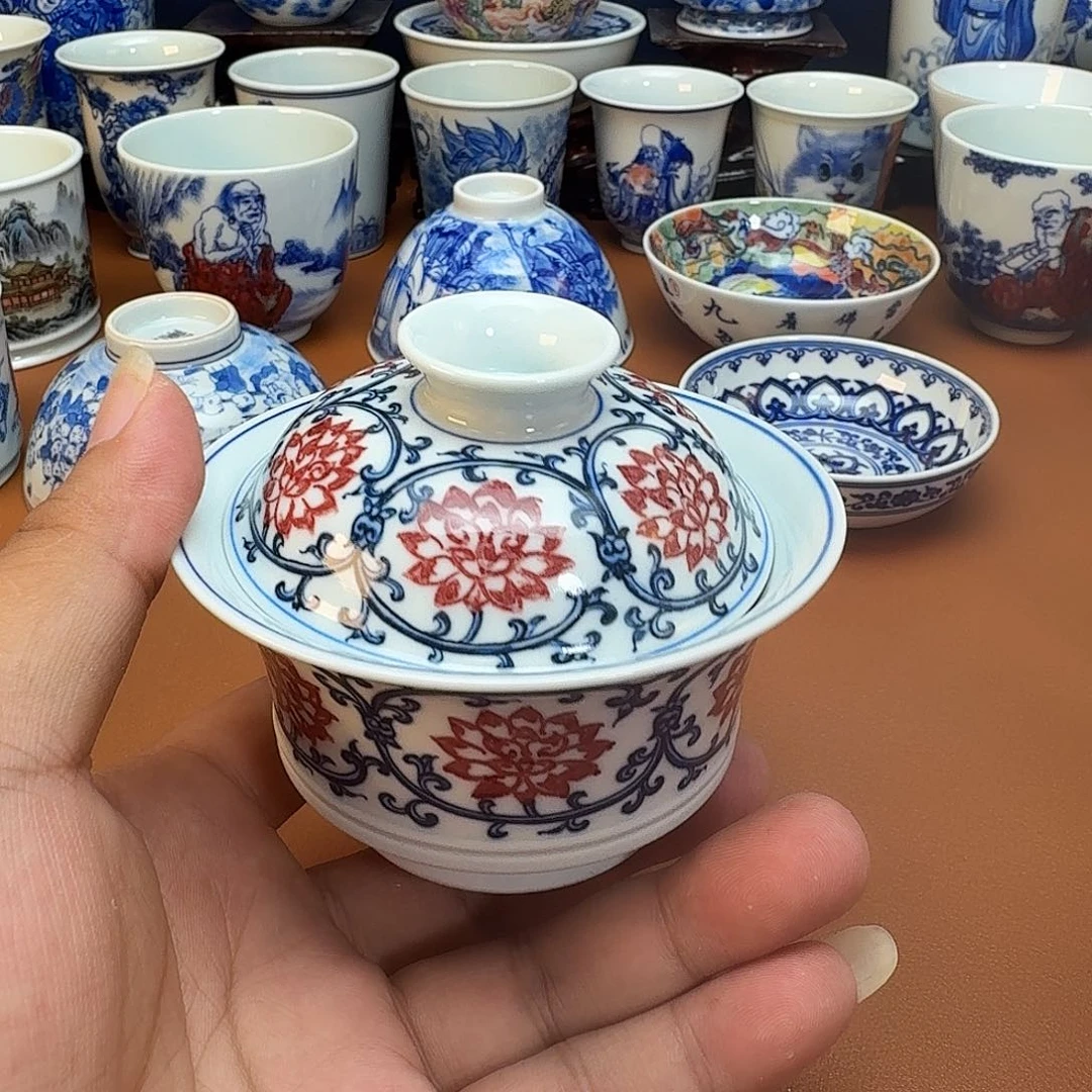 摆件一****味景德镇全手工手绘陶瓷