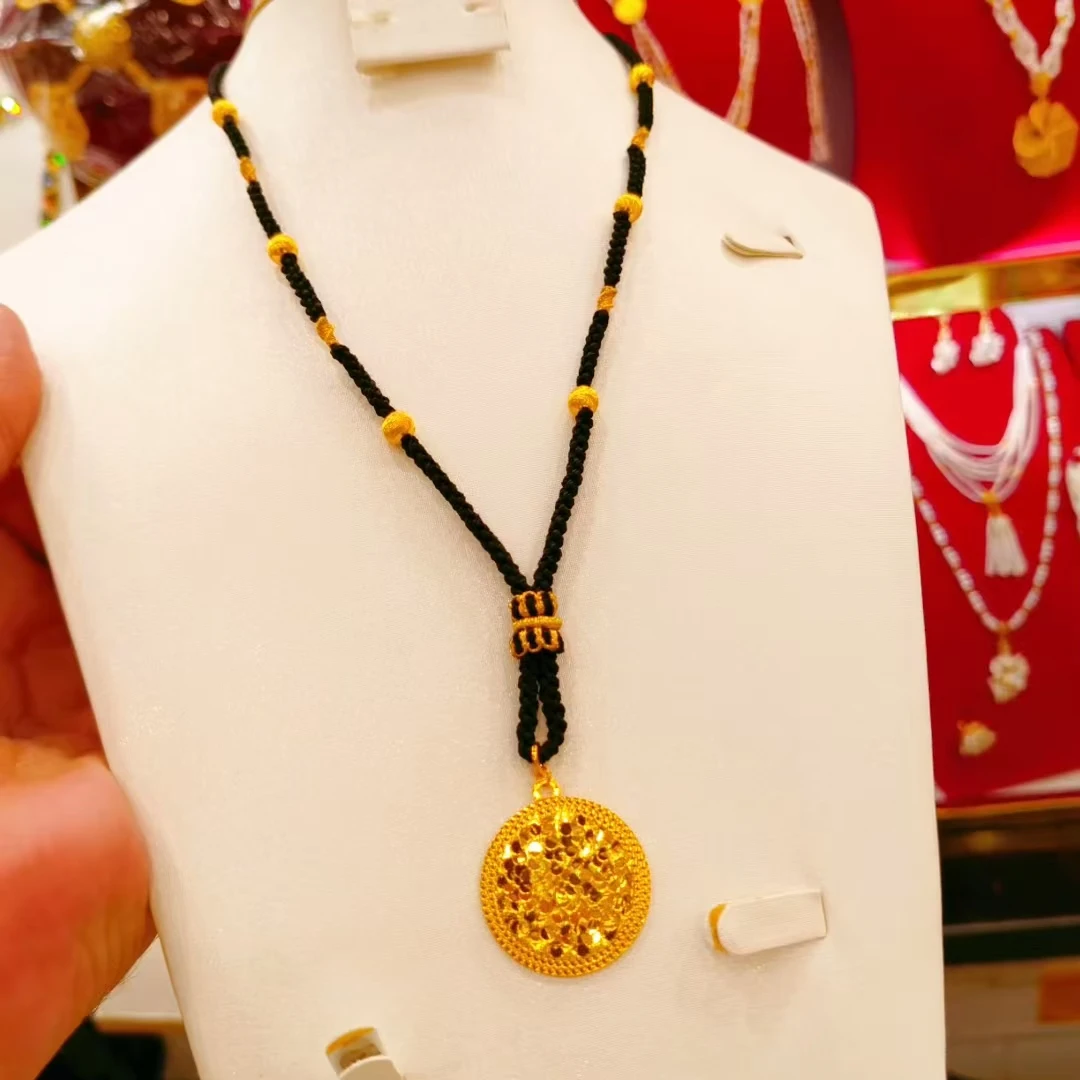 铜合金项链  ئالتۇن نۇسقا بولاپكا民族风女精美编绳素款链子