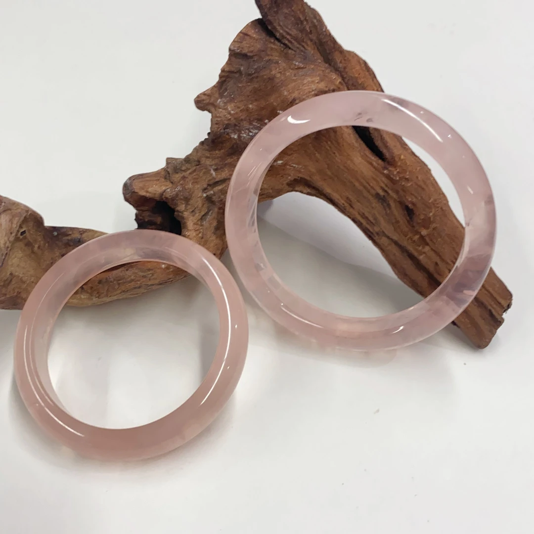 【小宝珠宝】9 S41407-粉水晶手镯-多样性发一件-7.5*12.5mm