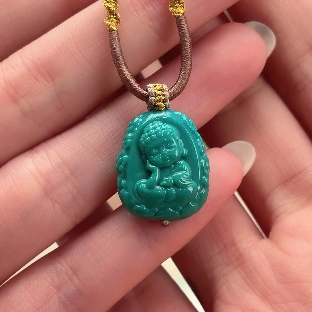 绿松石未镶嵌颈饰