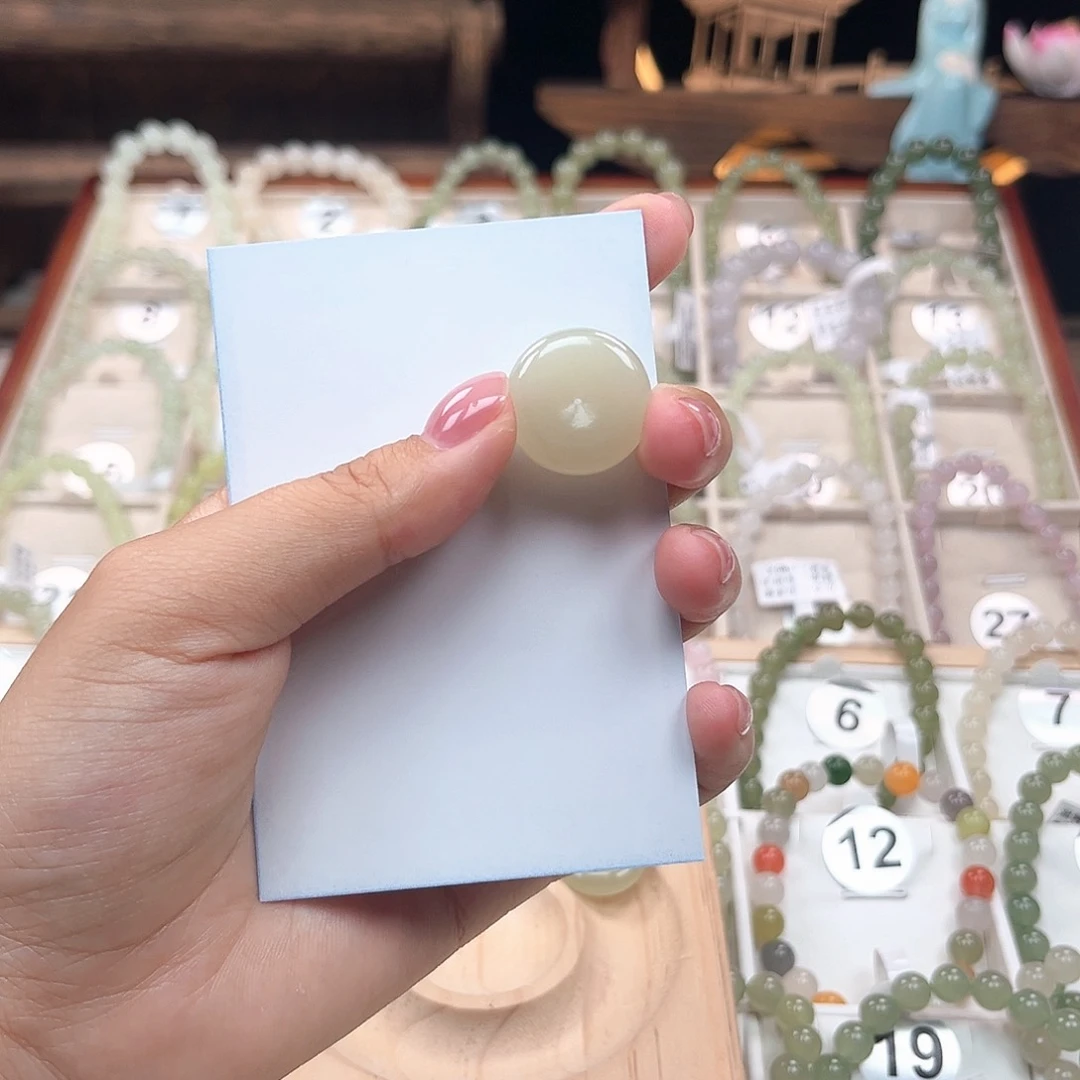 和田玉未镶嵌吊坠(不含链)幸*∰