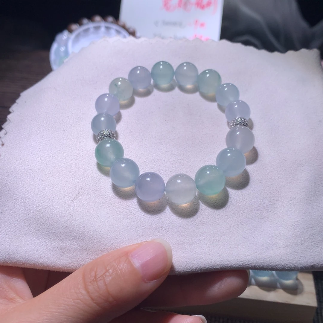 翡翠散珠天然缅甸翡翠A货卡9.95-11.34