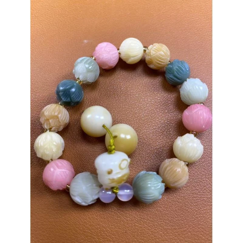 A5035-菩提雕刻莲花手串（无礼盒）SL5035