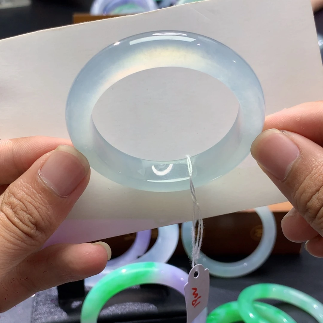 翡翠未镶嵌手镯蓝钢10号