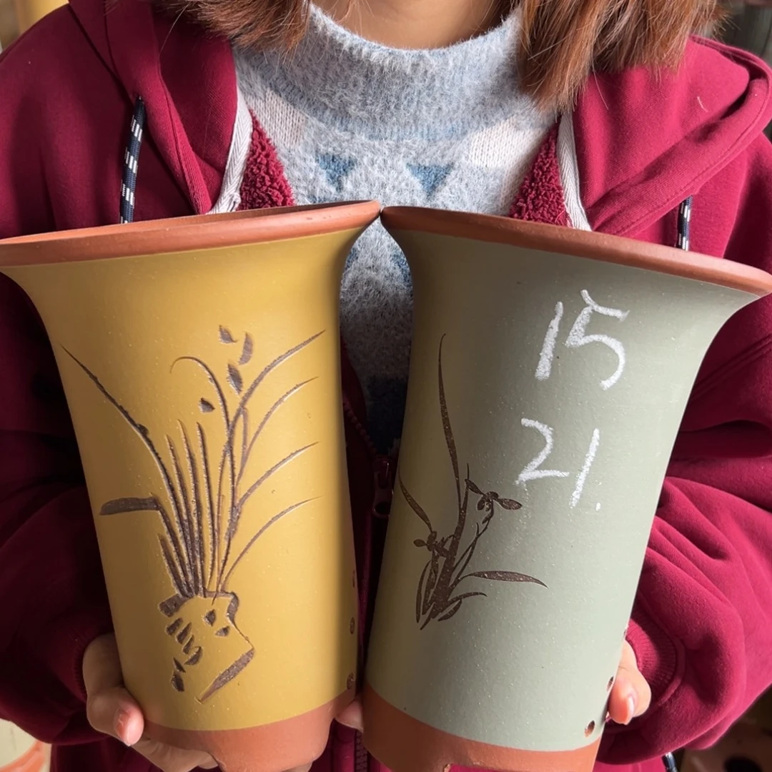 宜兴川阁紫砂花盆