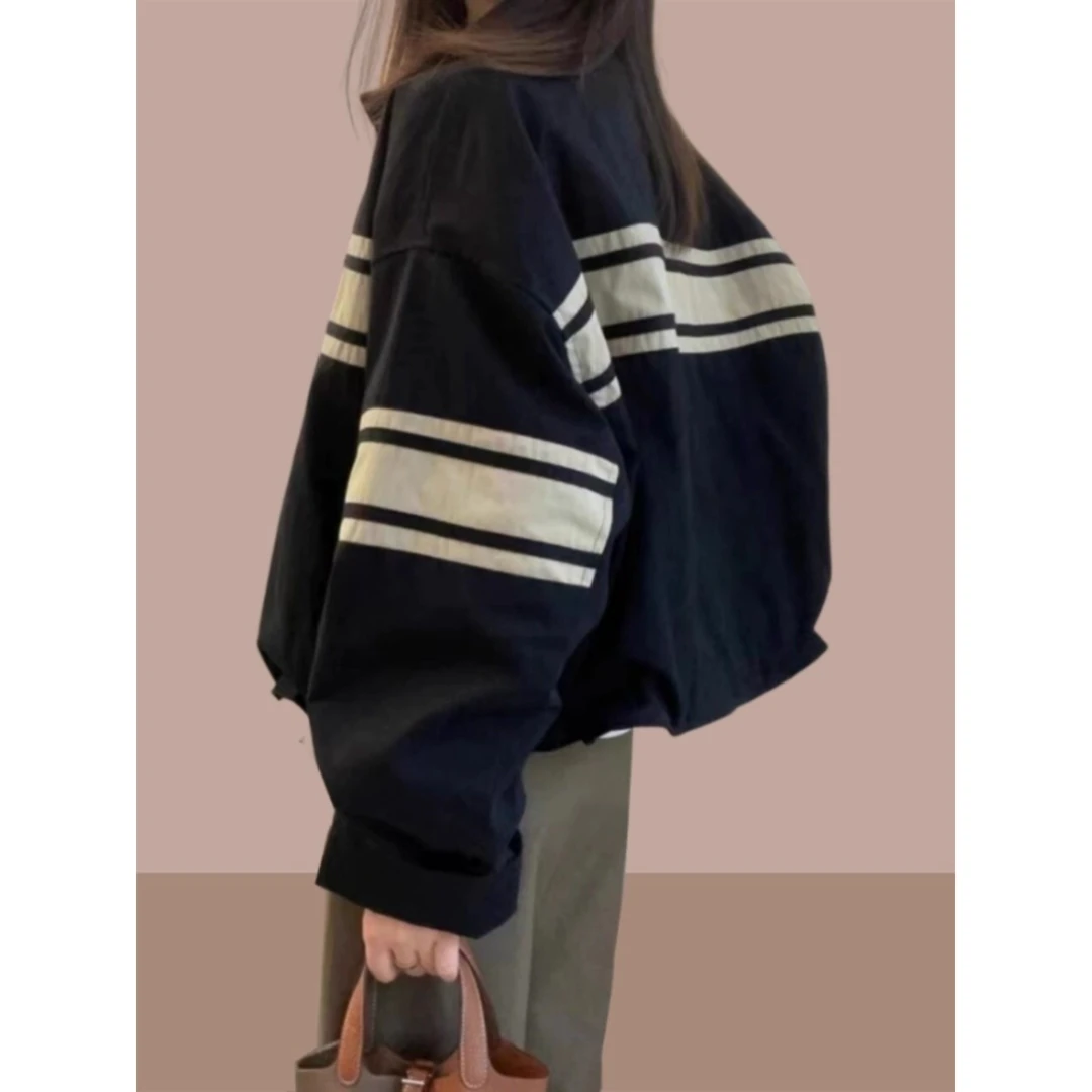 韩版棒球服外套女秋冬2025年新款小个子短款休闲宽松爆款夹克上衣