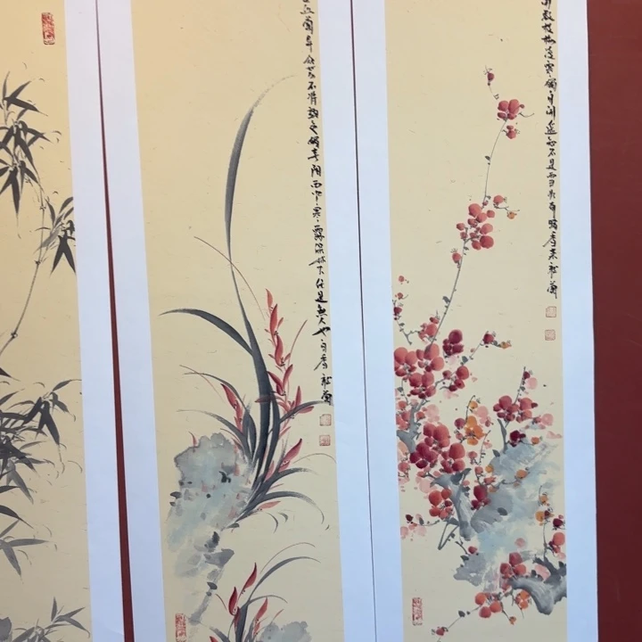 国画听兰老师花鸟
