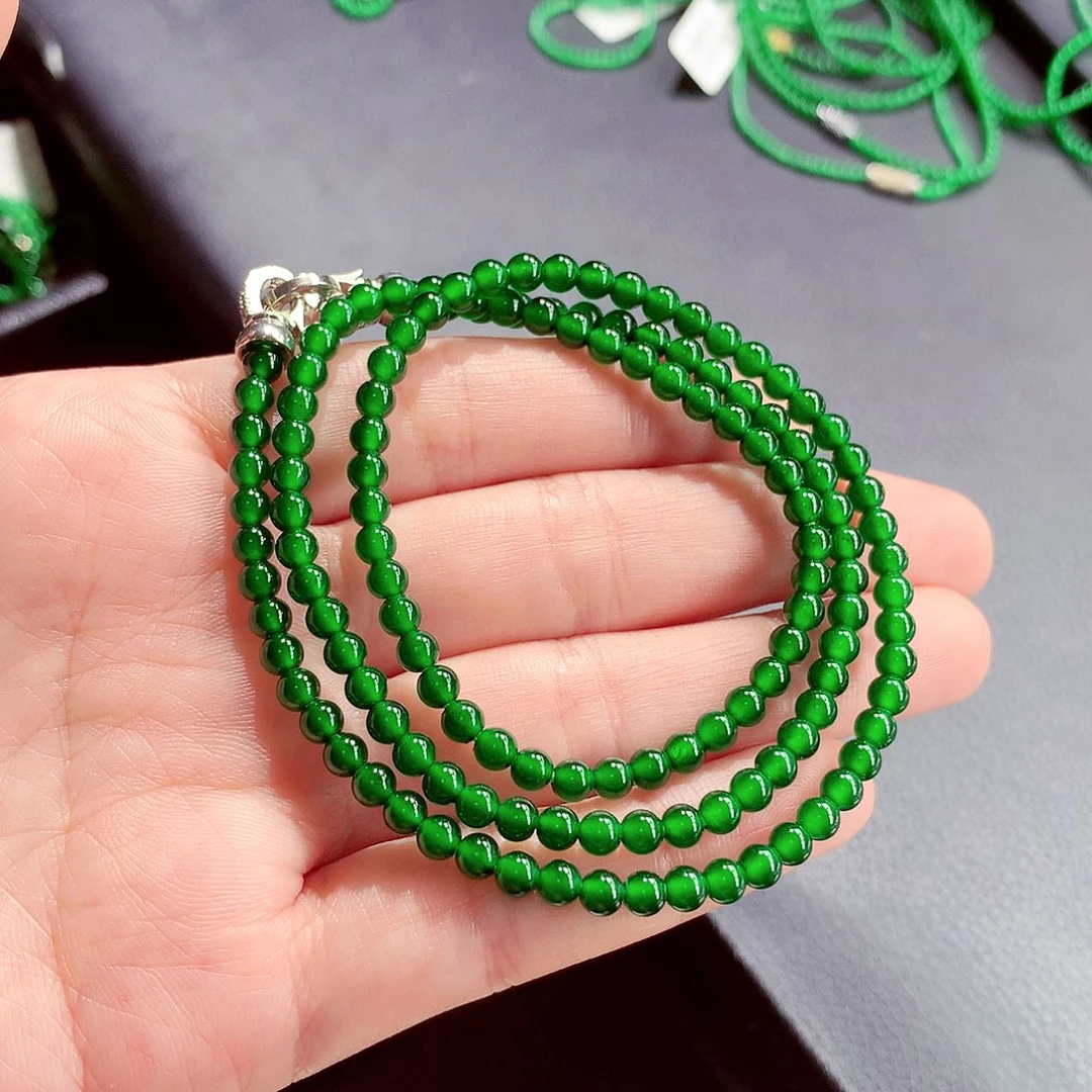 翡翠未镶嵌毛衣链