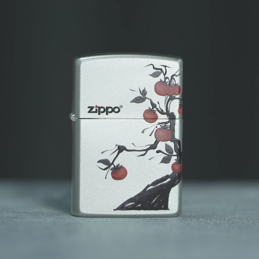 ZIPPO/之宝平安喜乐常规镀银官方正品打火机苹果树平安国风DYJ1