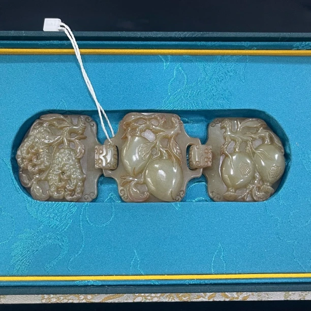 臻藏（8a）和田玉玉带扣2508220039