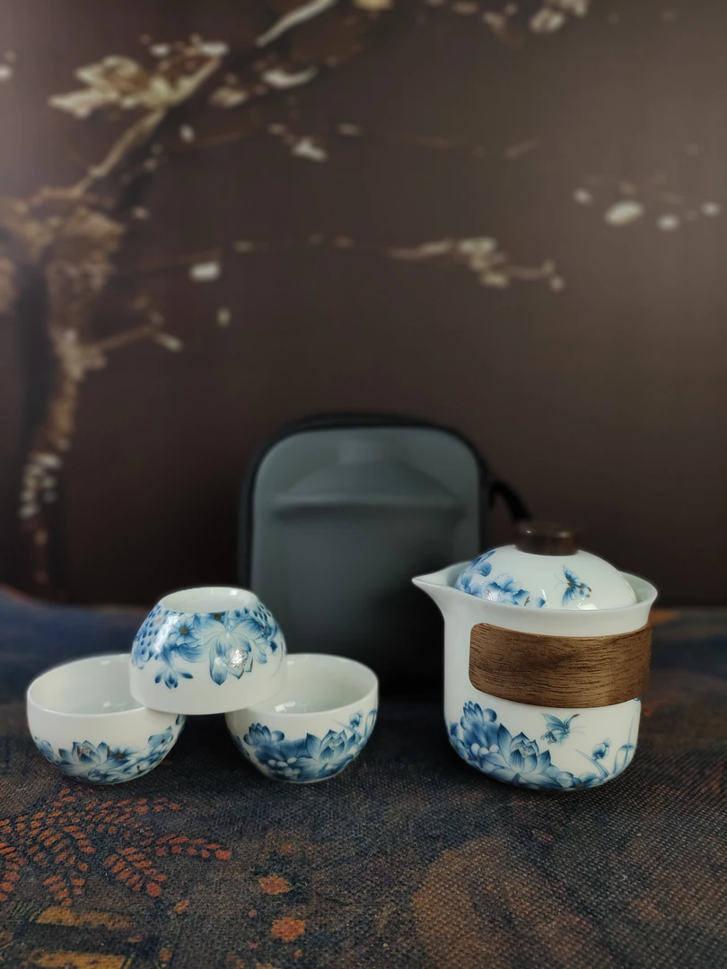 G2335-蝶恋花旅行快客杯（带包）GS