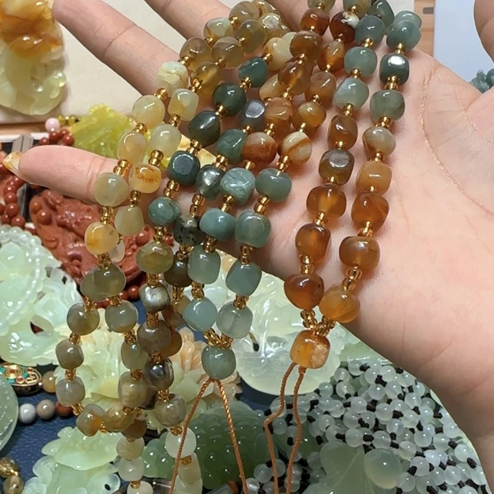 未镶嵌蛇纹石玉吊坠蓝****7