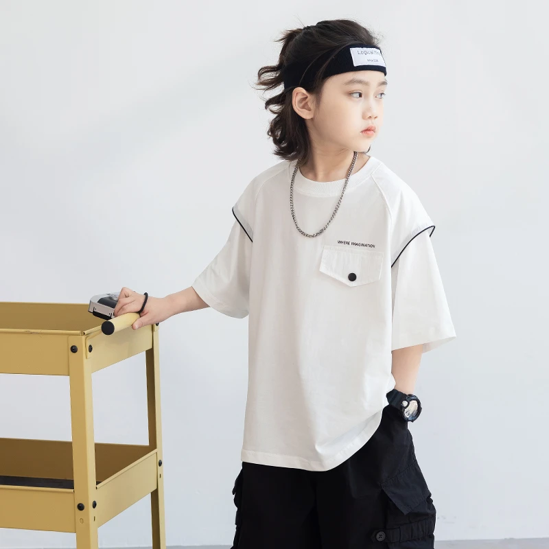 【2025夏款上新】男童短袖儿童洋气宽松夏季薄款T恤中大童夏装半袖