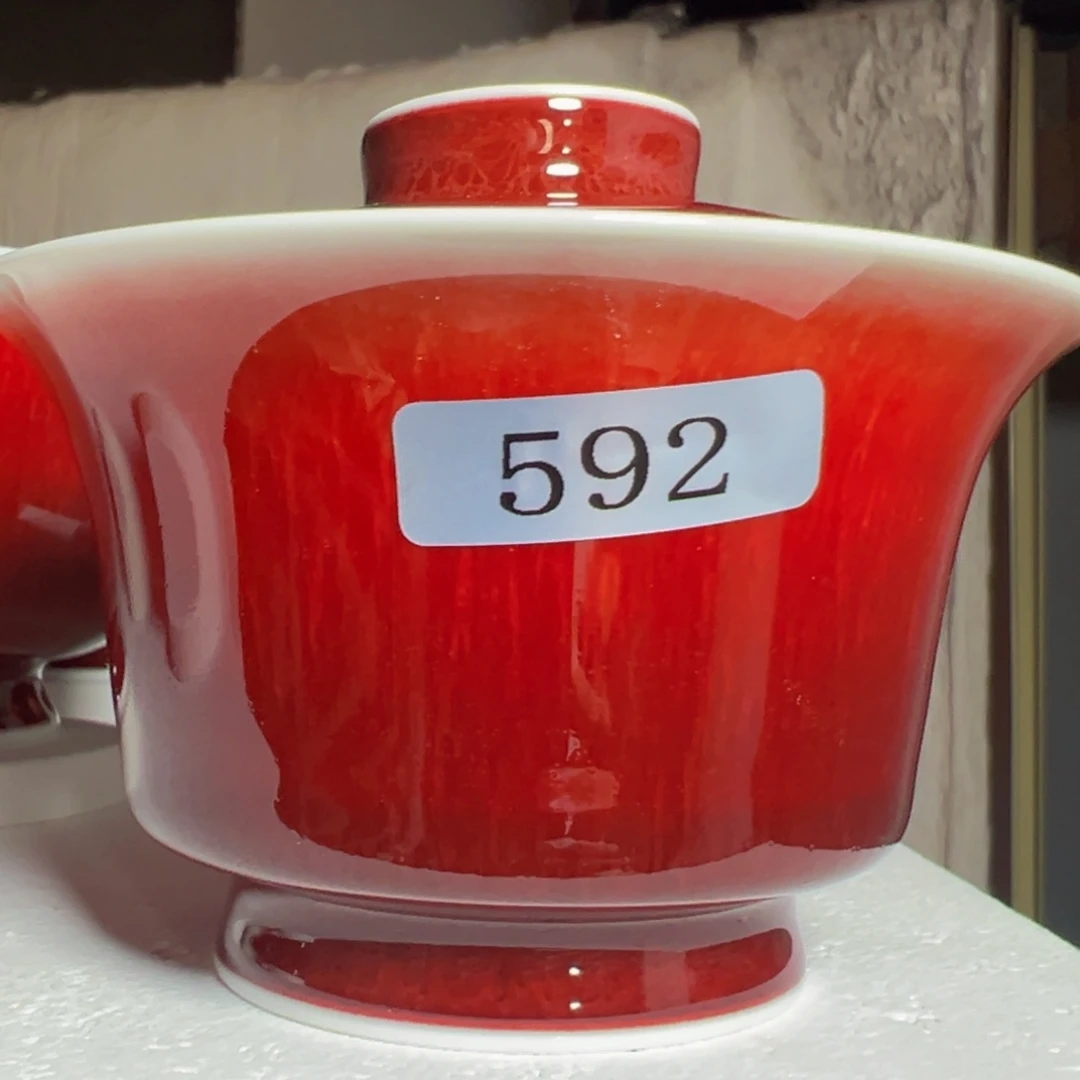 立***羽陶景德镇陶瓷郎红原矿精品