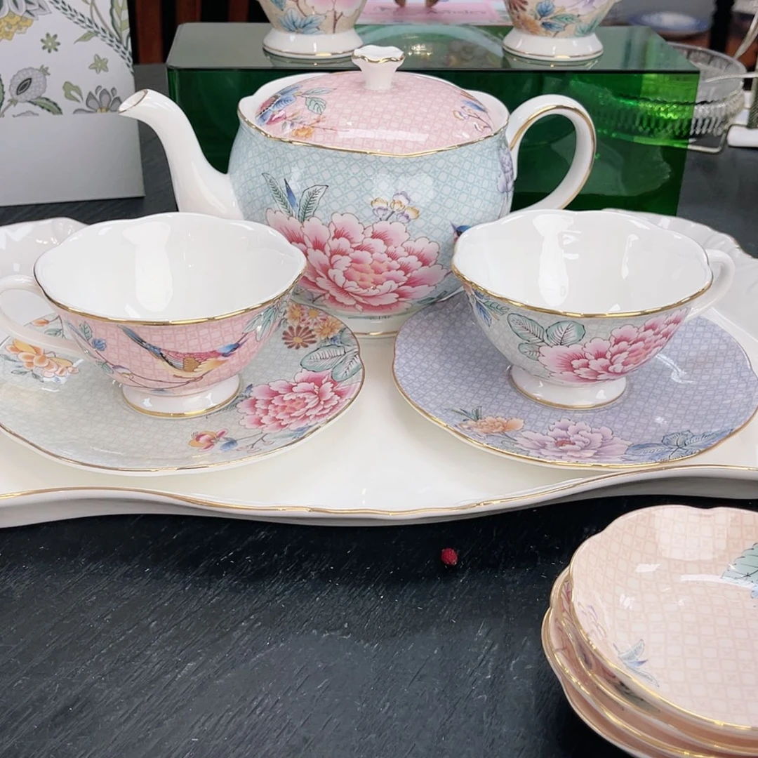 【闪购商品】瓷片一壶两杯———————