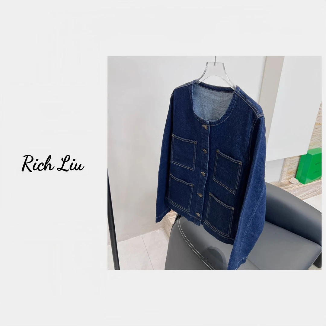 【Rich Liu】柜上4000+ 柔韧挺括有型 筋骨复古单宁原色牛仔外套