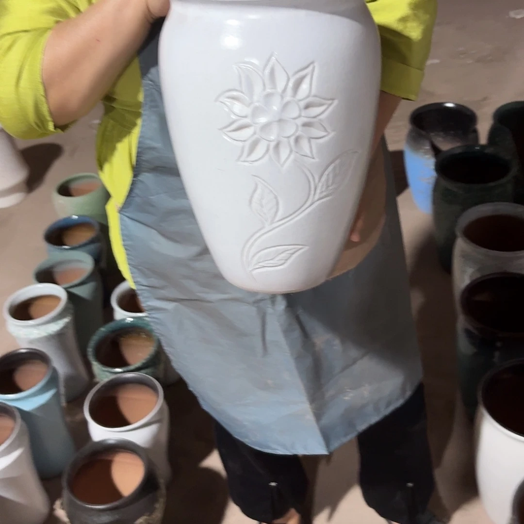 紫砂花盆口20高30一个