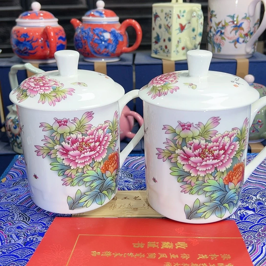陶摆件景德镇陶瓷杯子