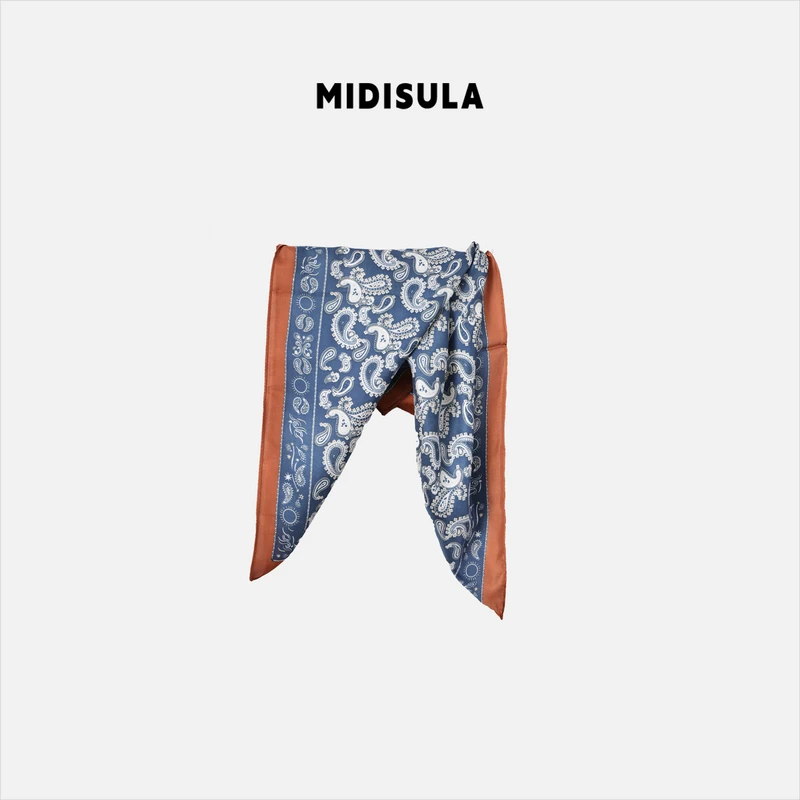 【H.MDSL】春夏新款时尚复古系脖高级感小方巾配饰丝巾#0261