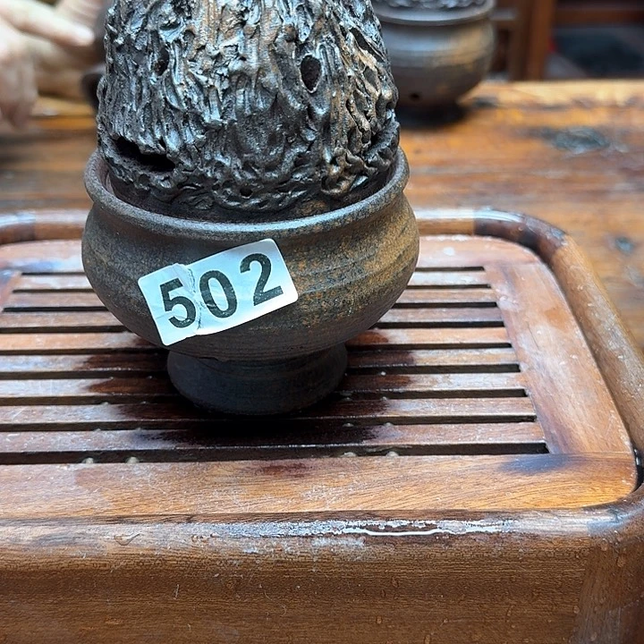 纯手工制作粗陶茶具