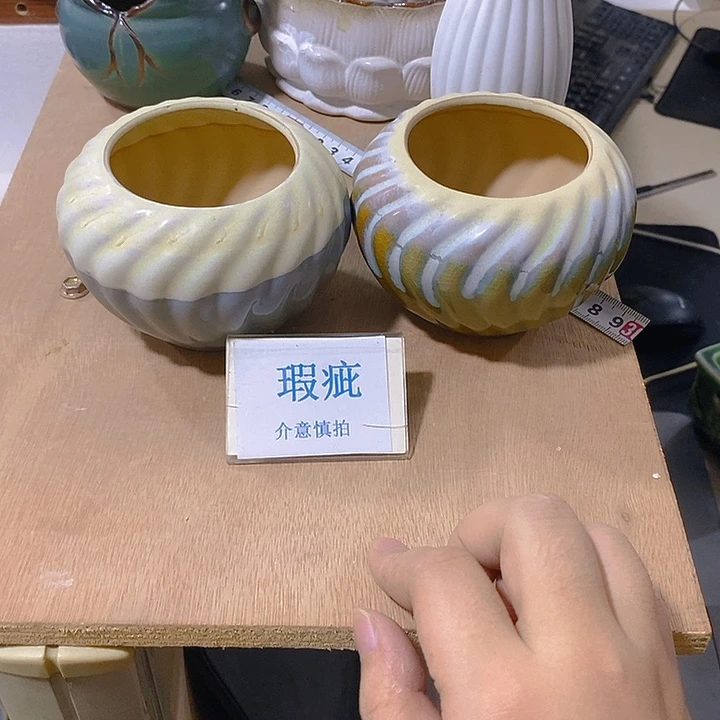 紫砂花盆多肉绿植瑕疵盆有孔