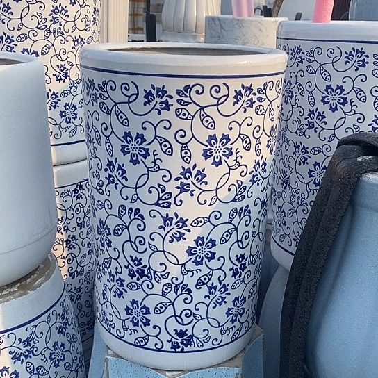 高腰圆柱青花大号口27高44福利