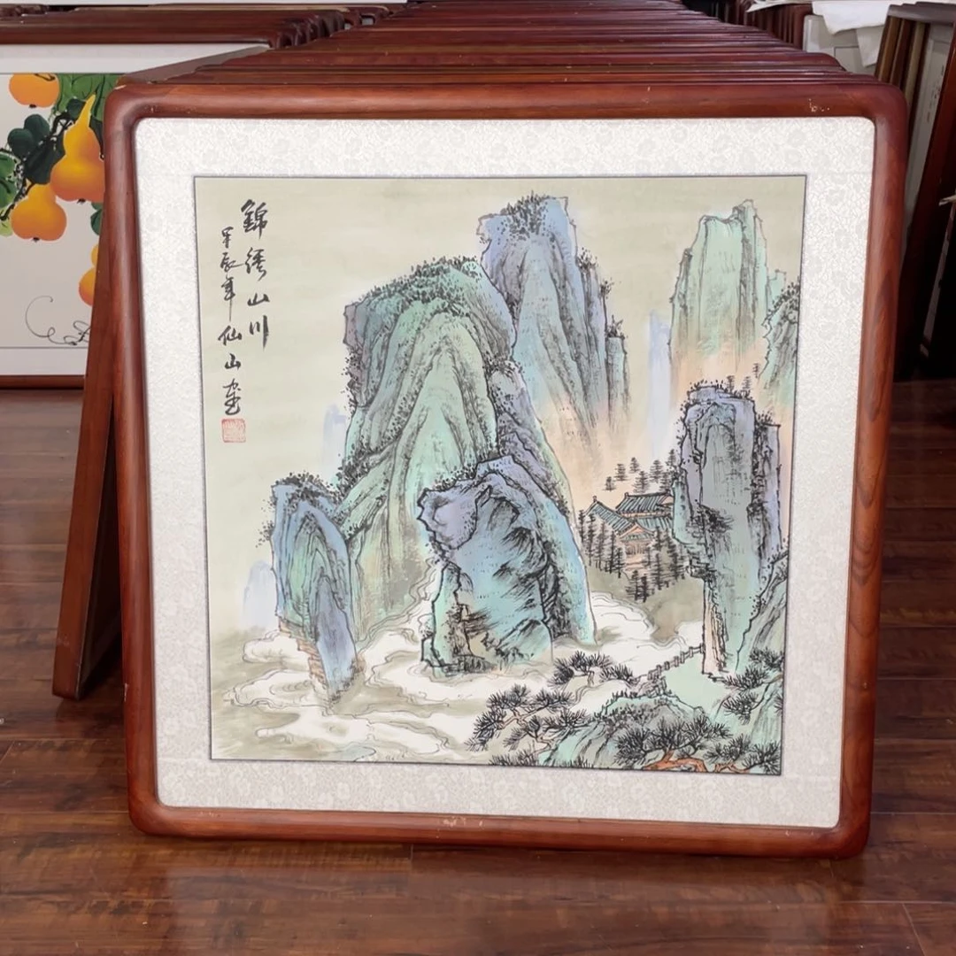 国画带框尺寸63*63厘米