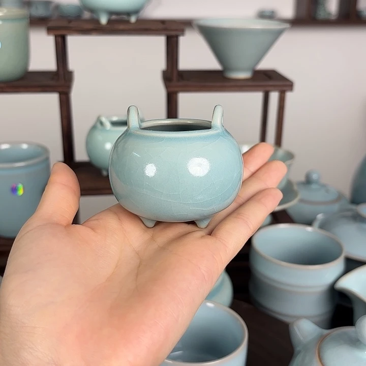 其他仿古釉高款线香炉一级品