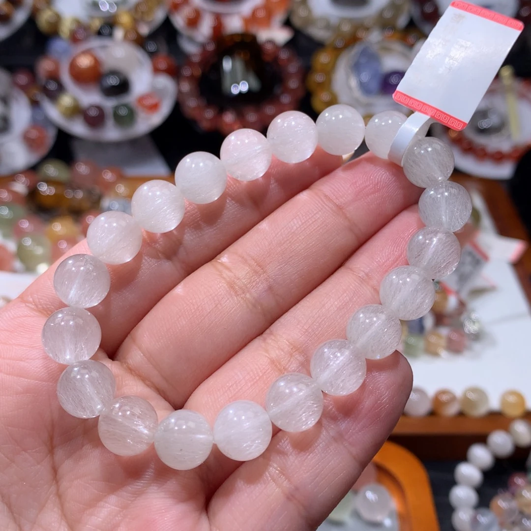手链水晶未镶嵌白兔毛手链