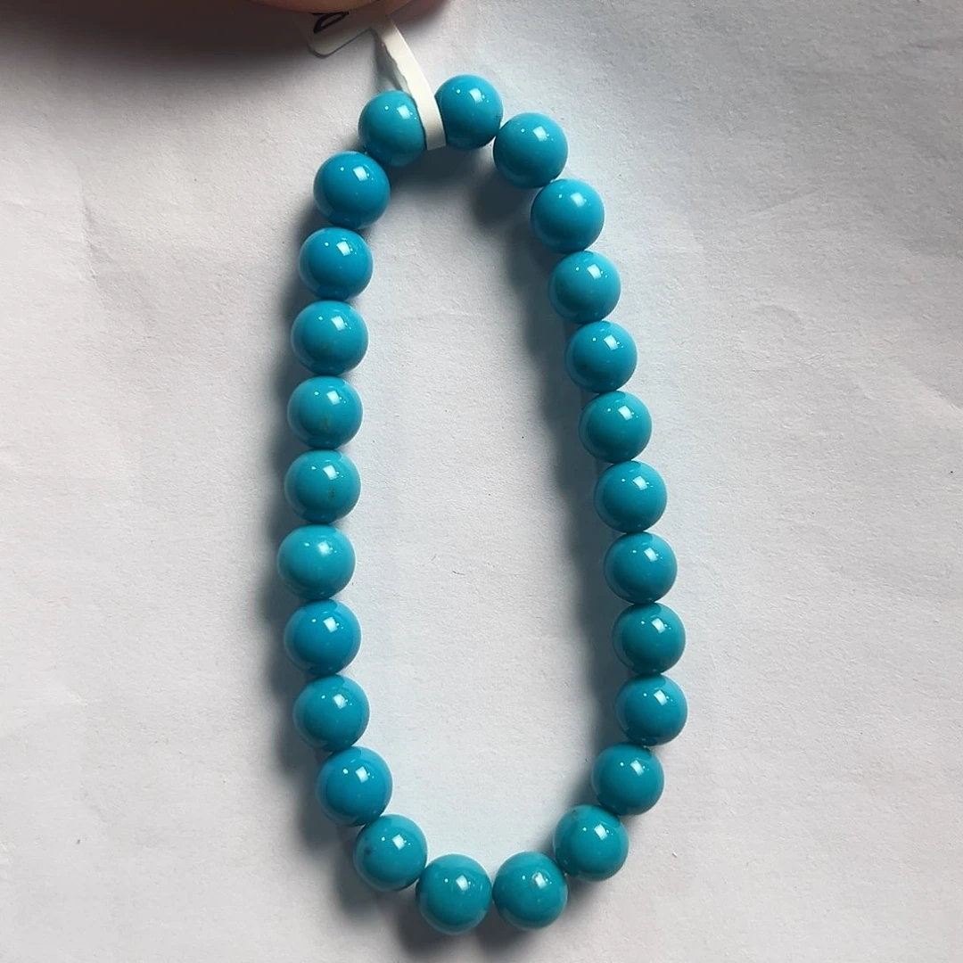 未镶嵌绿松石手串胡**。卡7+，15.2g