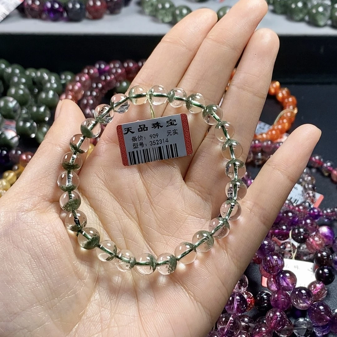 水晶手串未镶嵌绿幽灵352314