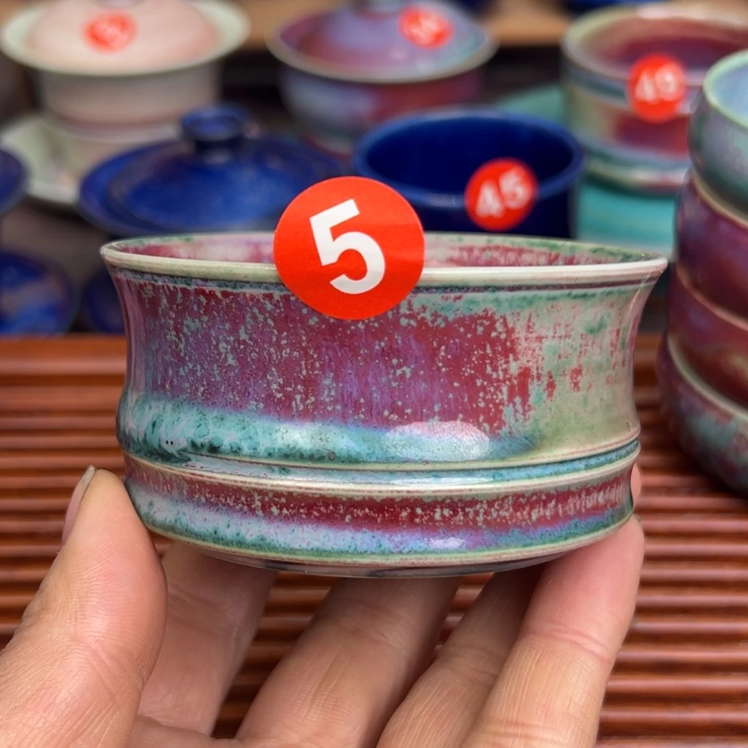 手工制作钧窑茶器