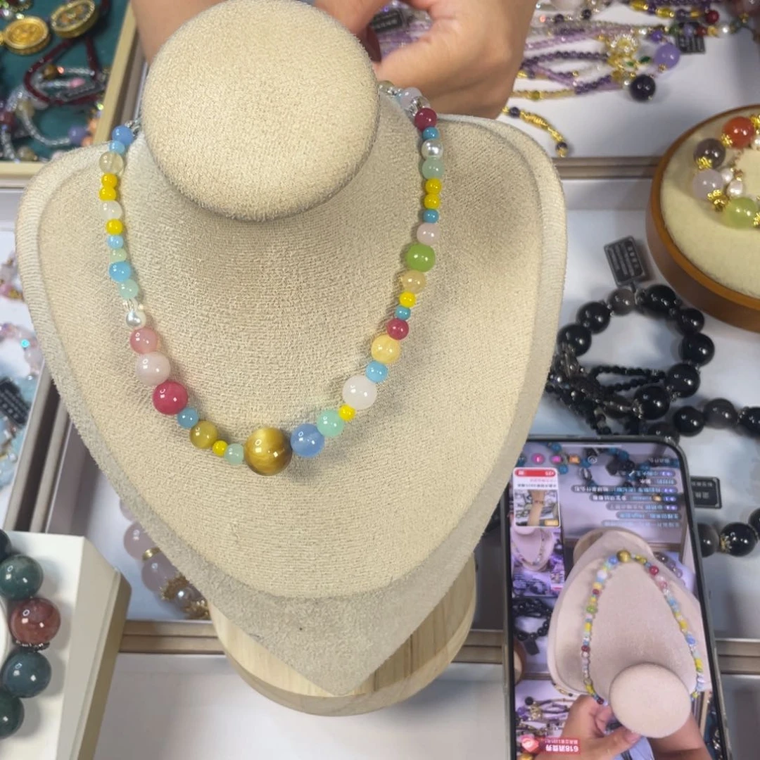 水晶手链银S925镶嵌