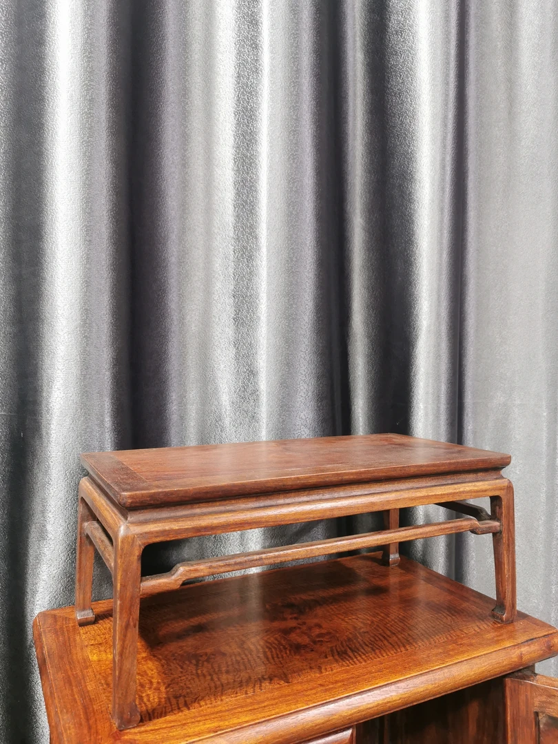 四腿高腿长方形底座小桌