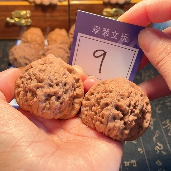 文玩核桃把件9号全品官帽4.7