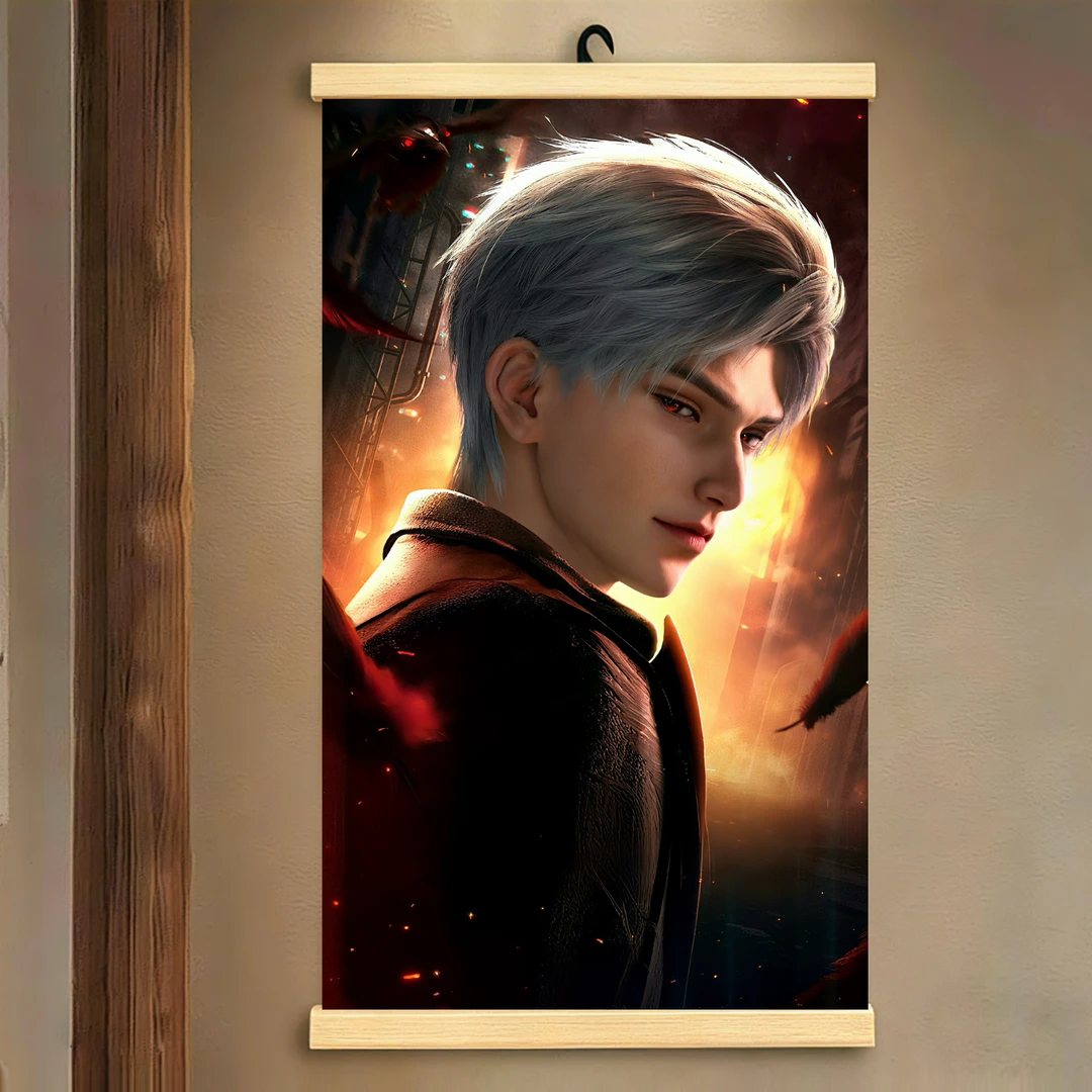 恋与深空海报卷轴装饰挂画秦彻祁煜沈星回动漫宿舍周边