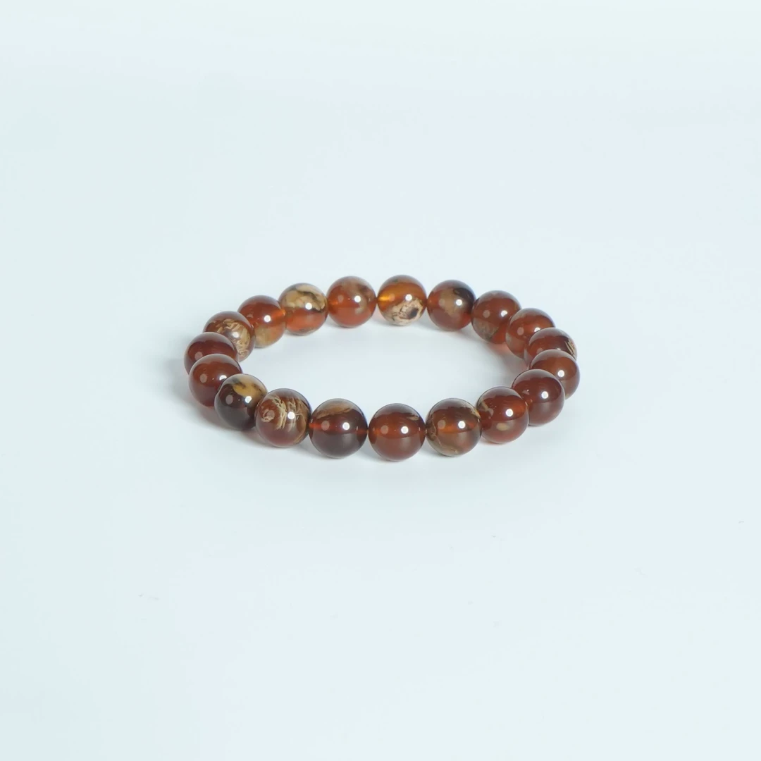 DY-M1760 10+飘花溶洞手串缅甸 12.65g