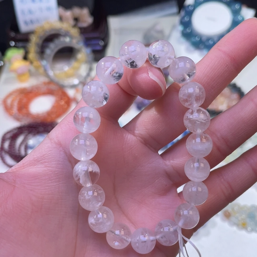 未镶嵌手链水晶雪花幽灵10mm